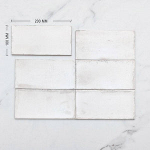 Rustic Beige Spanish Subway Ceramic 200x100 Dimension