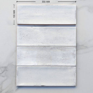 Rustic Snow Spanish Subway Ceramic 300x100 - Stone and Tile Projects 