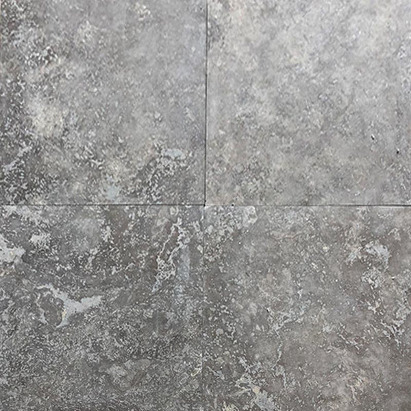 SILVER TRAVERTINE FILLED AND HONED VARIATION