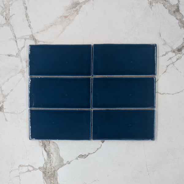 Saffire Blue Moroccan Porcelain 150x75