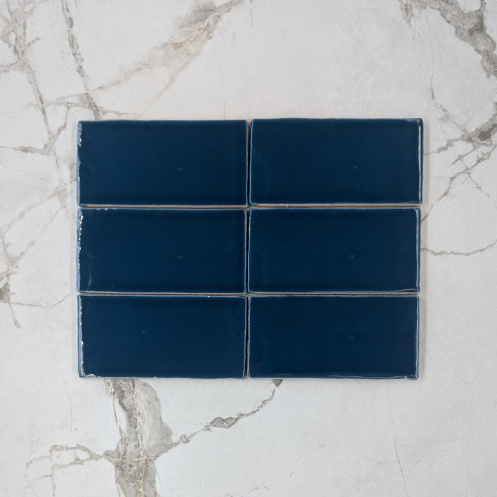 Saffire Blue Moroccan Porcelain 150x75