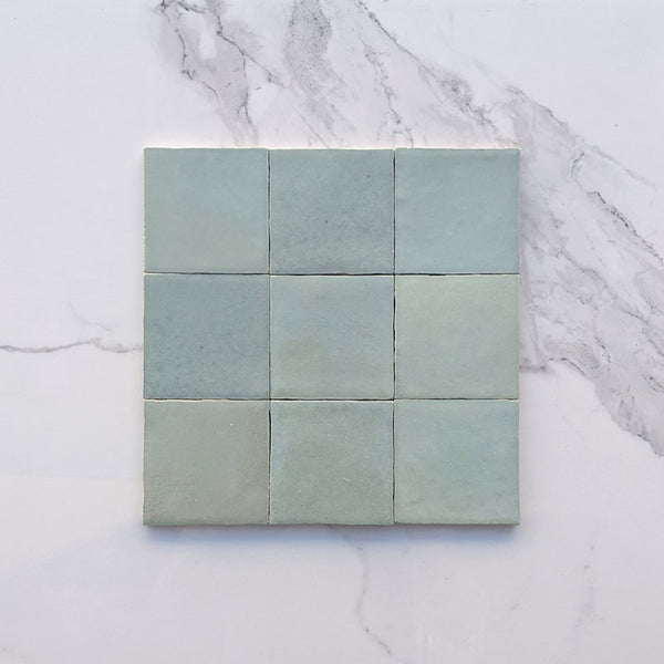 Sage Zellige Moroccan Porcelain 100x100