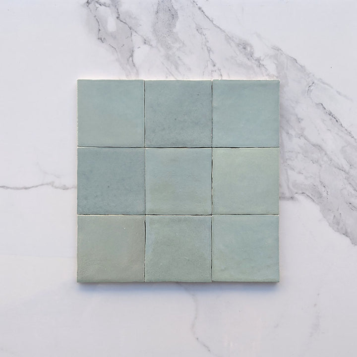 Sage Zellige Moroccan Porcelain 100x100