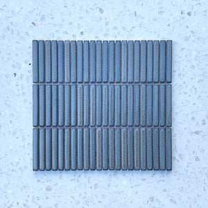 Sea Blue Stix Porcelain Mosaic 92x12