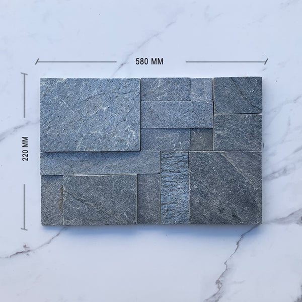 Modular Silver Quartzite Cladding