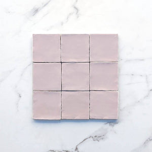 Soft Pink Gloss Moroccan Porcelain 100x100