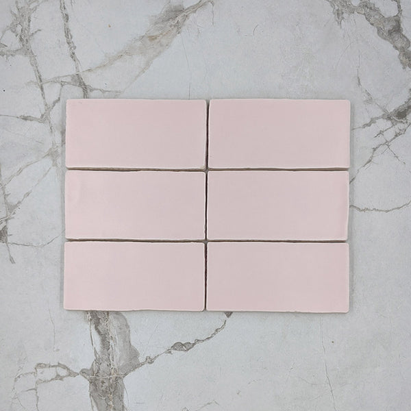 Soft Pink Moroccan Porcelain 150x75