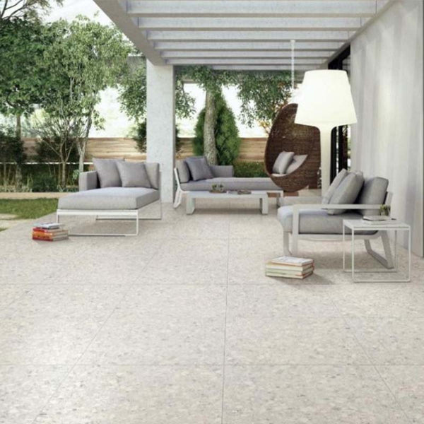 TERRAZZO LINEN WHITE PORCELAIN PROJECT PHOTO