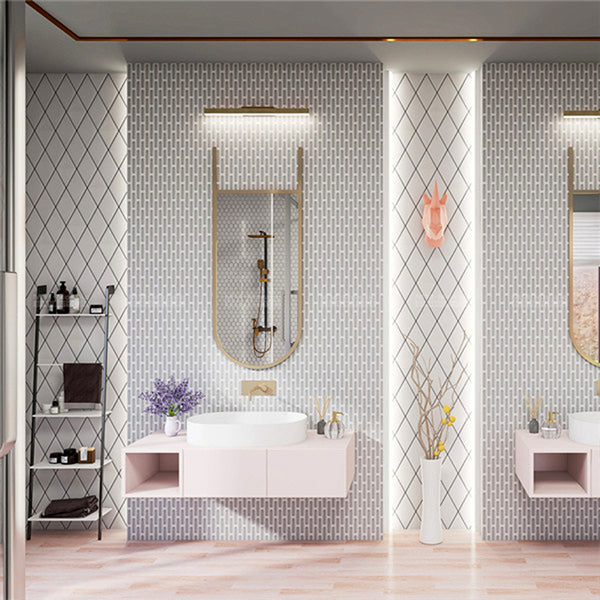 Tik Tax Grey Porcelain Mosaic