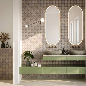 Terra Ocra Moroccan Star and Cross Ceramic - Stone and Tile Projects 