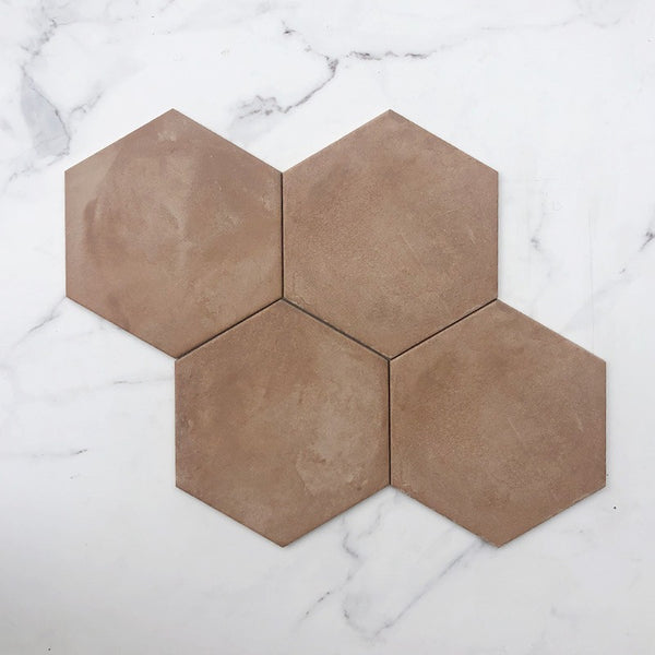 Terracotta Rosso Italain Hexagon Porcelain