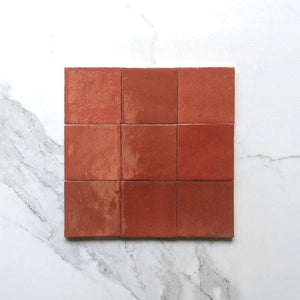Terracotta Zellige Moroccan Porcelain 100x100 - Stone and Tile Projects 