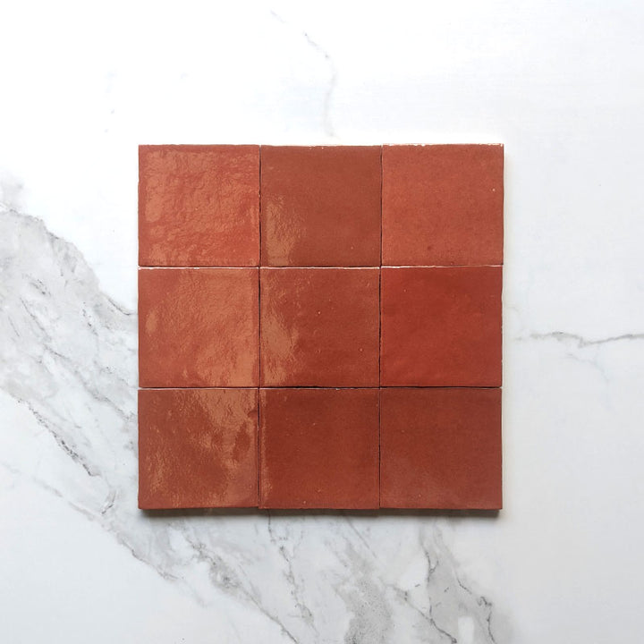 Terracotta Zellige Moroccan Porcelain 100x100