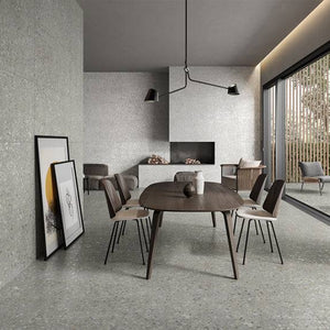 Terrazzo Perla Concrete Italian Porcelain - Stone and Tile Projects 