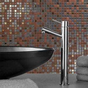 Cocktail Bloody Mary Glass Mosaic Pool Tile - Stone and Tile Projects 