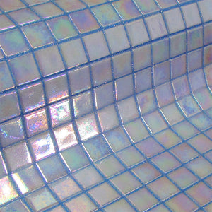 Fosfo Blue Iris Glass Mosaic Pool Tile