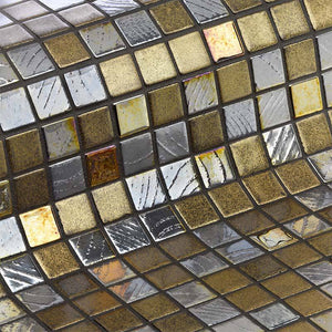 Cocktail Kir Royal Glass Mosaic Pool Tile - Stone and Tile Projects 