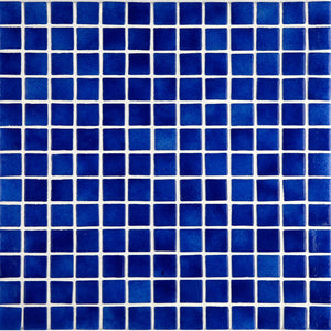 Niebla 2512-C Sapphire Blue Glass Mosaic Pool Tile