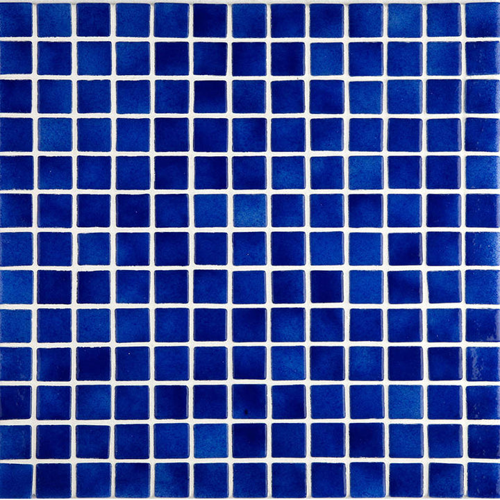 Niebla 2512-C Sapphire Blue Glass Mosaic Pool Tile