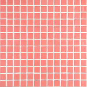 Lisa 2553-B Salmon Glass Mosaic Pool Tile - Stone and Tile Projects 