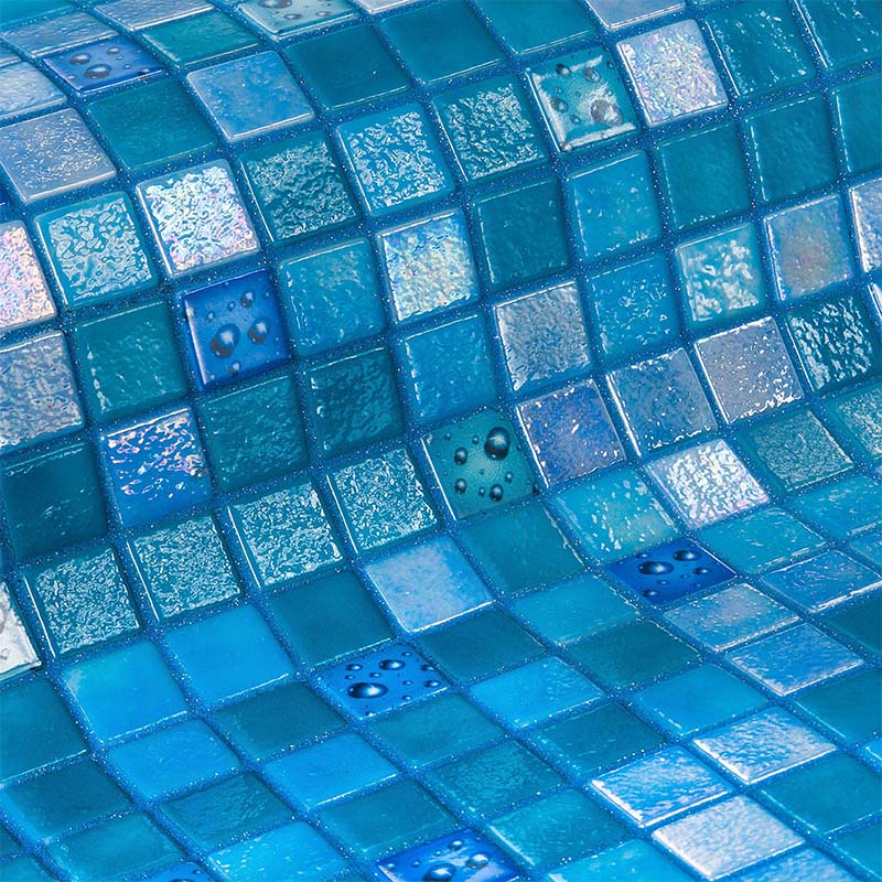 Topping Drops Glass Mosaic Pool Tile