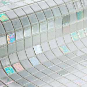 Iris Diamond Glass Mosaic Pool Tile - Stone and Tile Projects 
