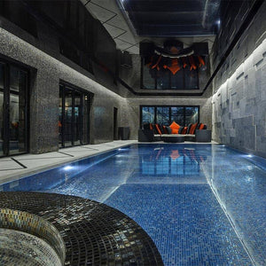 Cocktail Alexander Glass Mosaic Pool Tile - Stone and Tile Projects 
