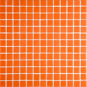 Lisa 2558-B Mediterranean Orange Glass Mosaic Pool Tile