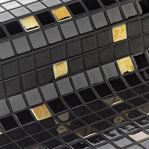 Cocktail Eclipse Glass Mosaic Pool Tile - Stone and Tile Projects 