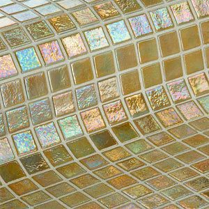 Iris Arena Glass Mosaic Pool Tile - Stone and Tile Projects 
