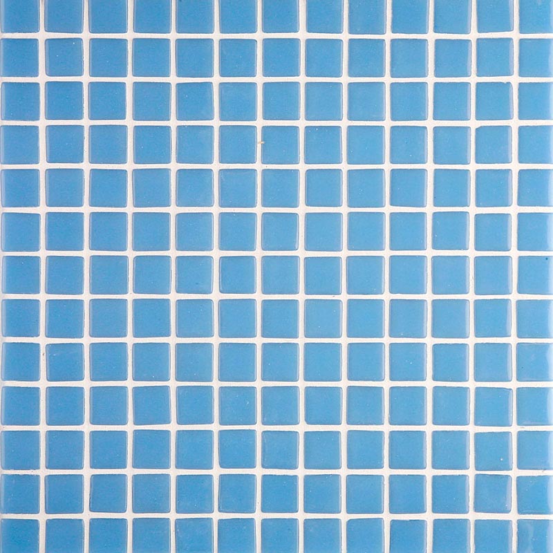 Lisa 2535-A Pale Blue Glass Mosaic Pool Tile