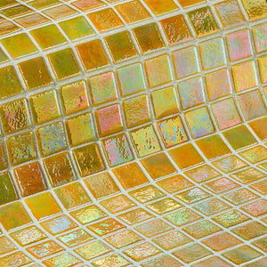 Iris Ambar Glass Mosaic Pool Tile - Stone and Tile Projects 