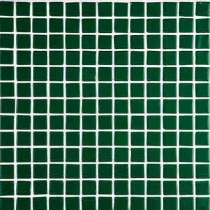 Lisa 2555-C Dark Green Glass Mosaic Pool Tile