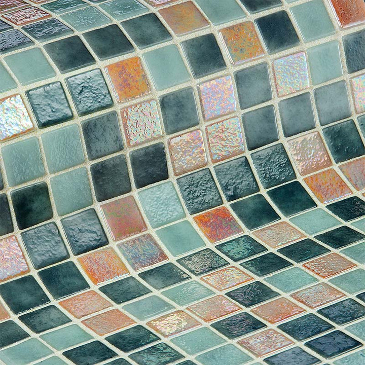 Iris Moon Glass Mosaic Pool Tile