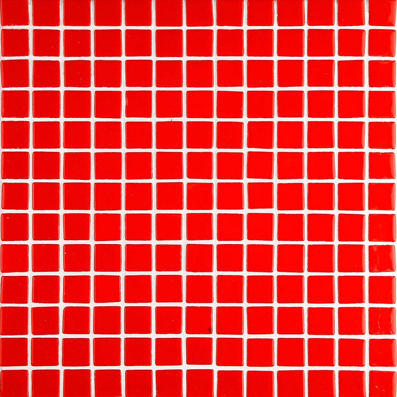 Lisa 2537-E Red Glass Mosaic Pool Tile