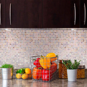 Topping Violet Glass Mosaic Pool Tile - Stone and Tile Projects 