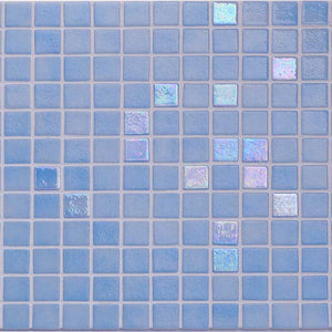 AUS Aquamarine Glass Mosaic Pool Tile