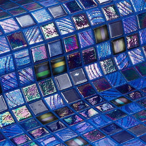 Topping Grapes Glass Mosaic Pool Tile - Stone and Tile Projects 