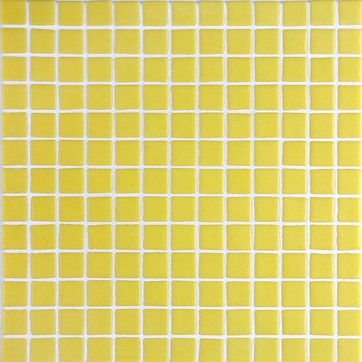 Lisa 2554-C Lemon Yellow Glass Mosaic Pool Tile