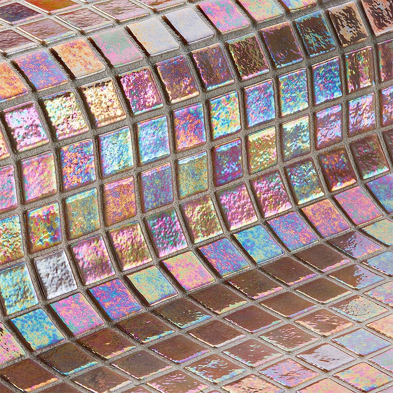 Iris Nacar Glass Mosaic Pool Tile