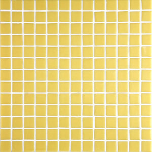 Lisa 2539-B Pale Yellow Glass Mosaic Pool Tile