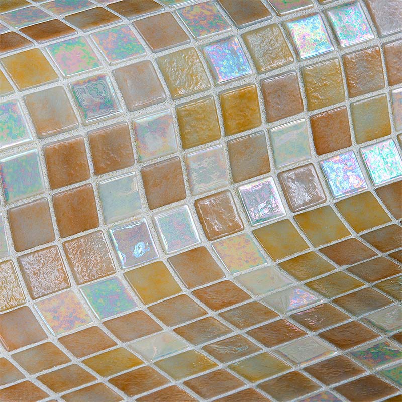 Iris Sahara Glass Mosaic  Pool Tile