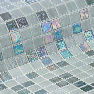 Iris Stone Glass Mosaic Pool Tile - Stone and Tile Projects 