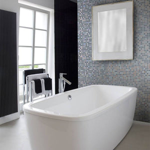 Iris Moon Glass Mosaic Pool Tile - Stone and Tile Projects 