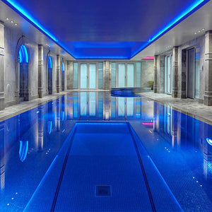 Iris Ocean Glass Mosaic Pool Tile - Stone and Tile Projects 