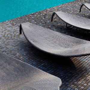 Topping Silver Bits Glass Mosaic Pool Tile - Stone and Tile Projects 