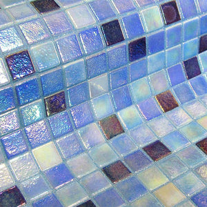 Fosfo Delphinus Glass Mosaic Pool Tile - Stone and Tile Projects 