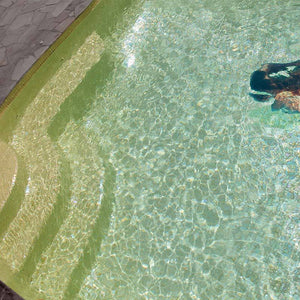Iris Ambar Glass Mosaic Pool Tile - Stone and Tile Projects 