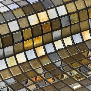 Cocktail Alexander Glass Mosaic Pool Tile - Stone and Tile Projects 