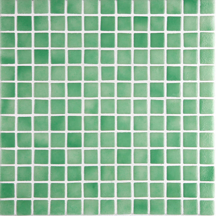 Niebla 2507-A Apple Green Glass Mosaic Pool Tile